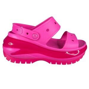 Crocs Unisex Classic Mega Crush Hot Pink Sandals Size M 8 W 10